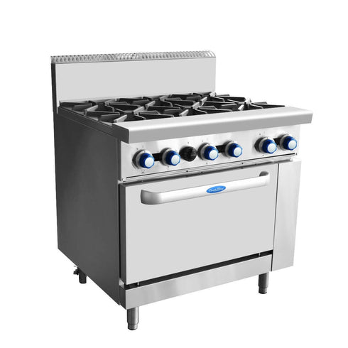 Cookrite 6 Burners With Oven AT80G6B-O